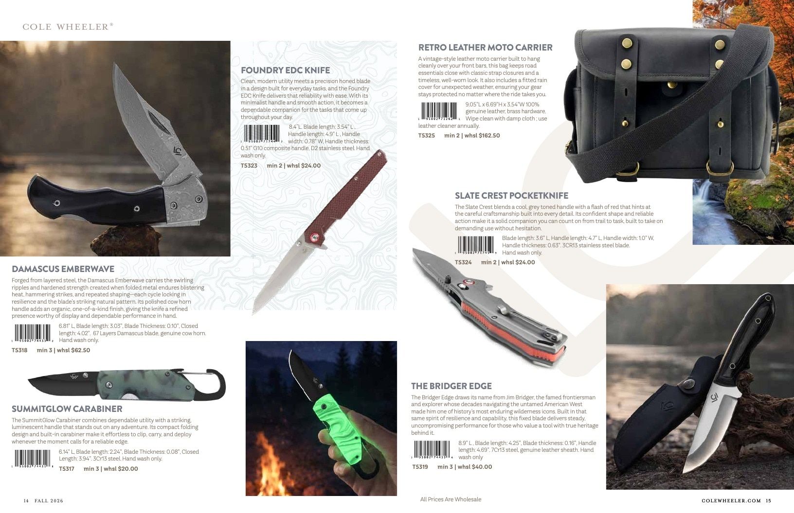 Cole Wheeler Fall Men's Accessories Catalog Weekly Ad January 1 - December 31, 2026