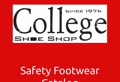 College Shoe Shop Safety Footwear Catalog Weekly Ad January 1 - December 31, 2026