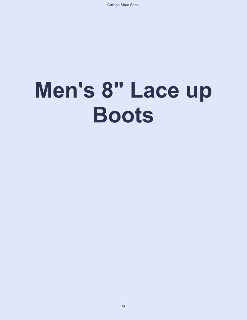 College Shoe Shop Safety Footwear Catalog Weekly Ad January 1 - December 31, 2026