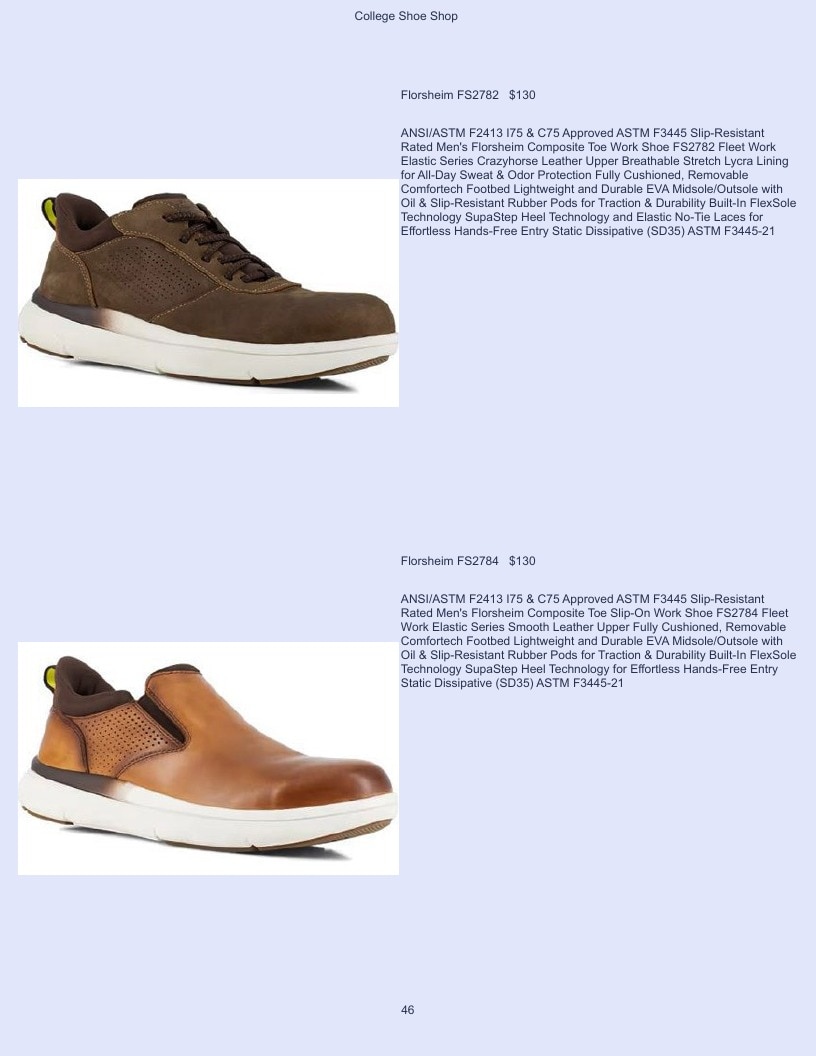 College Shoe Shop Safety Footwear Catalog Weekly Ad January 1 - December 31, 2026