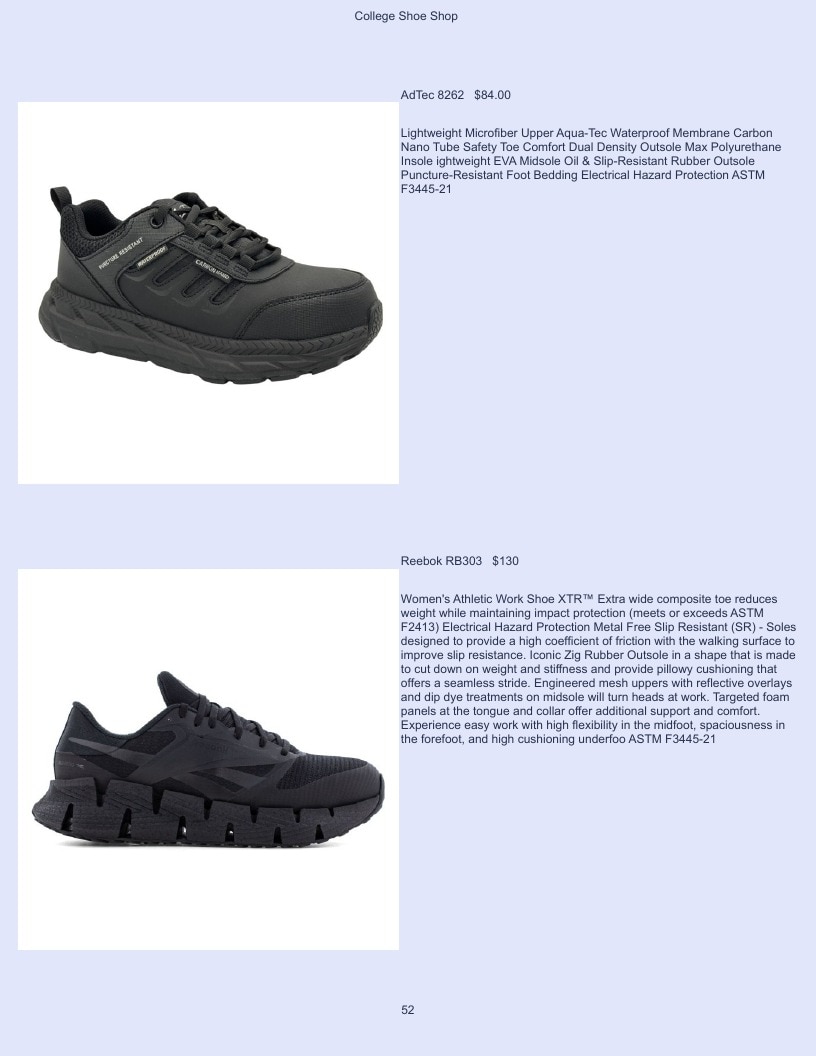 College Shoe Shop Safety Footwear Catalog Weekly Ad January 1 - December 31, 2026