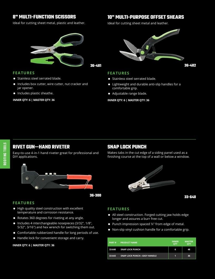 DMI Products Roofing Tools Catalog Weekly Ad January 1 - December 31, 2026