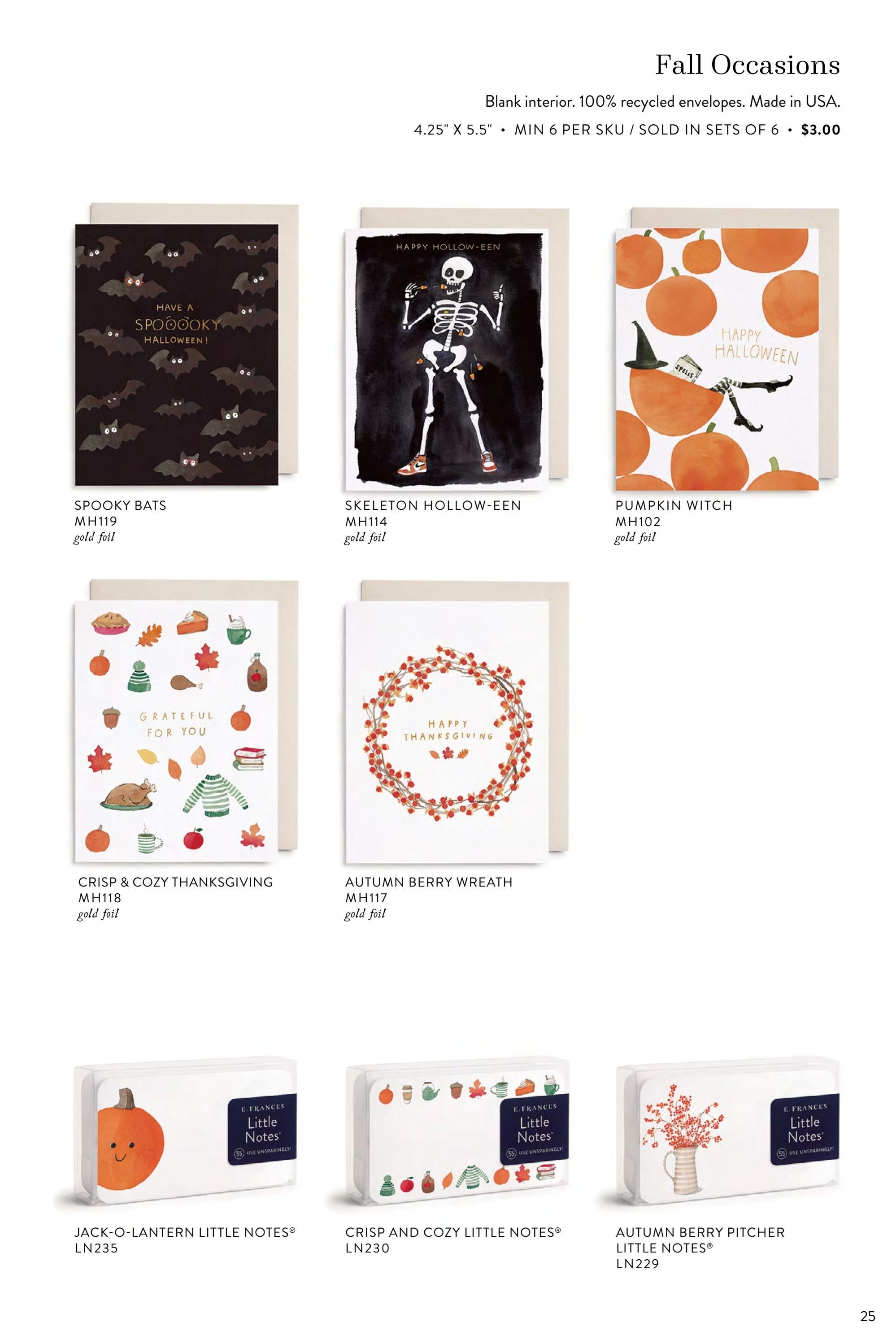 E. Frances Paper Fall and Holiday Stationery Catalog Weekly Ad January 1 - December 31, 2026