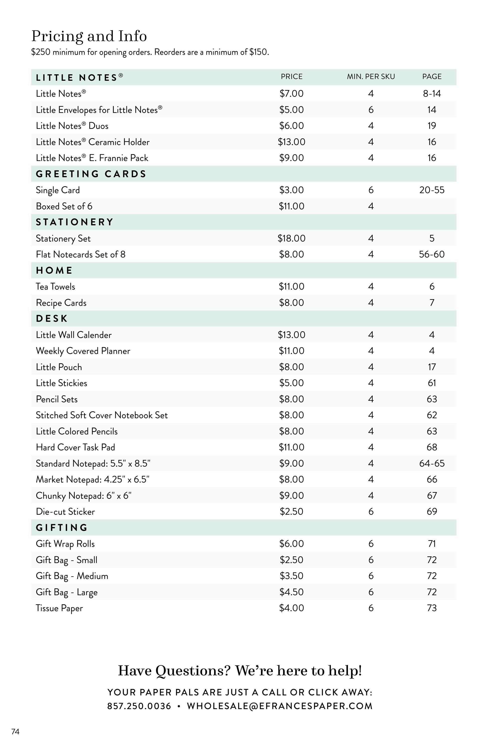 E. Frances Paper Fall and Holiday Stationery Catalog Weekly Ad January 1 - December 31, 2026