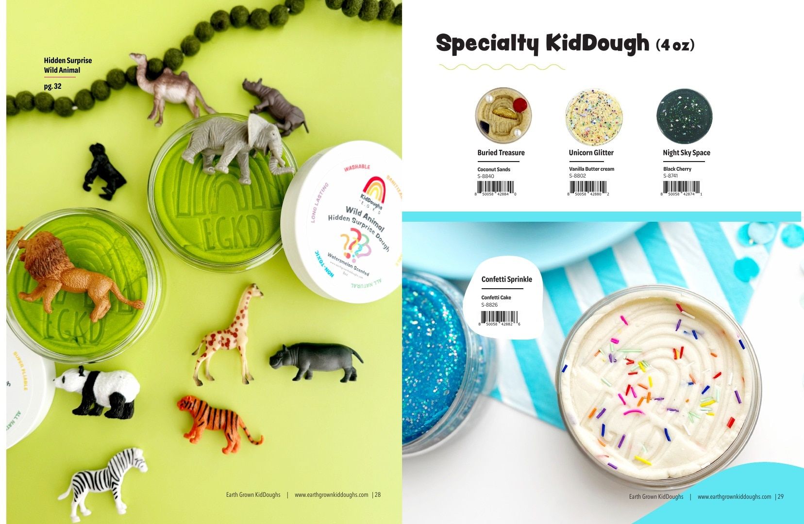 Earth Grown KidDoughs Annual Sensory Dough Catalog Weekly Ad January 1 - December 31, 2026