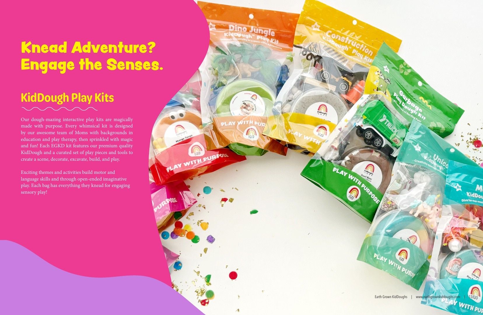 Earth Grown KidDoughs Annual Sensory Dough Catalog Weekly Ad January 1 - December 31, 2026