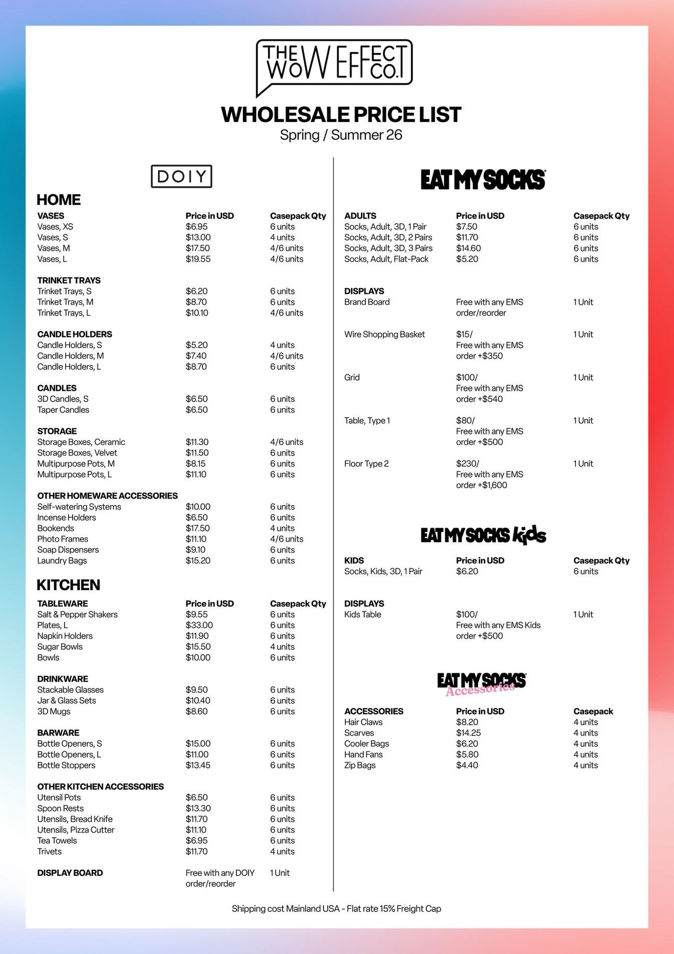 Eat My Socks Spring and Summer Accessories Catalog Weekly Ad January 1 - December 31, 2026
