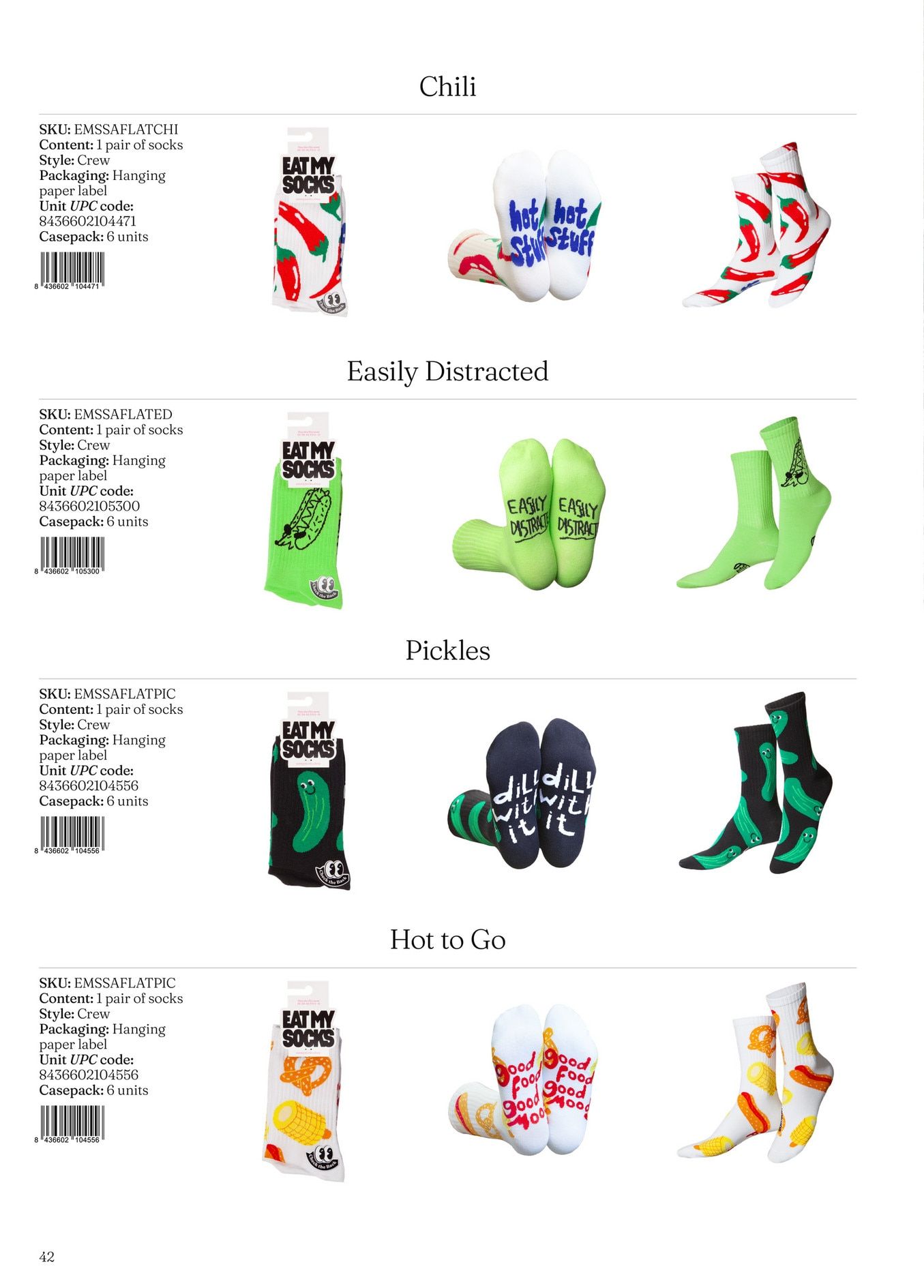 Eat My Socks Spring and Summer Accessories Catalog Weekly Ad January 1 - December 31, 2026