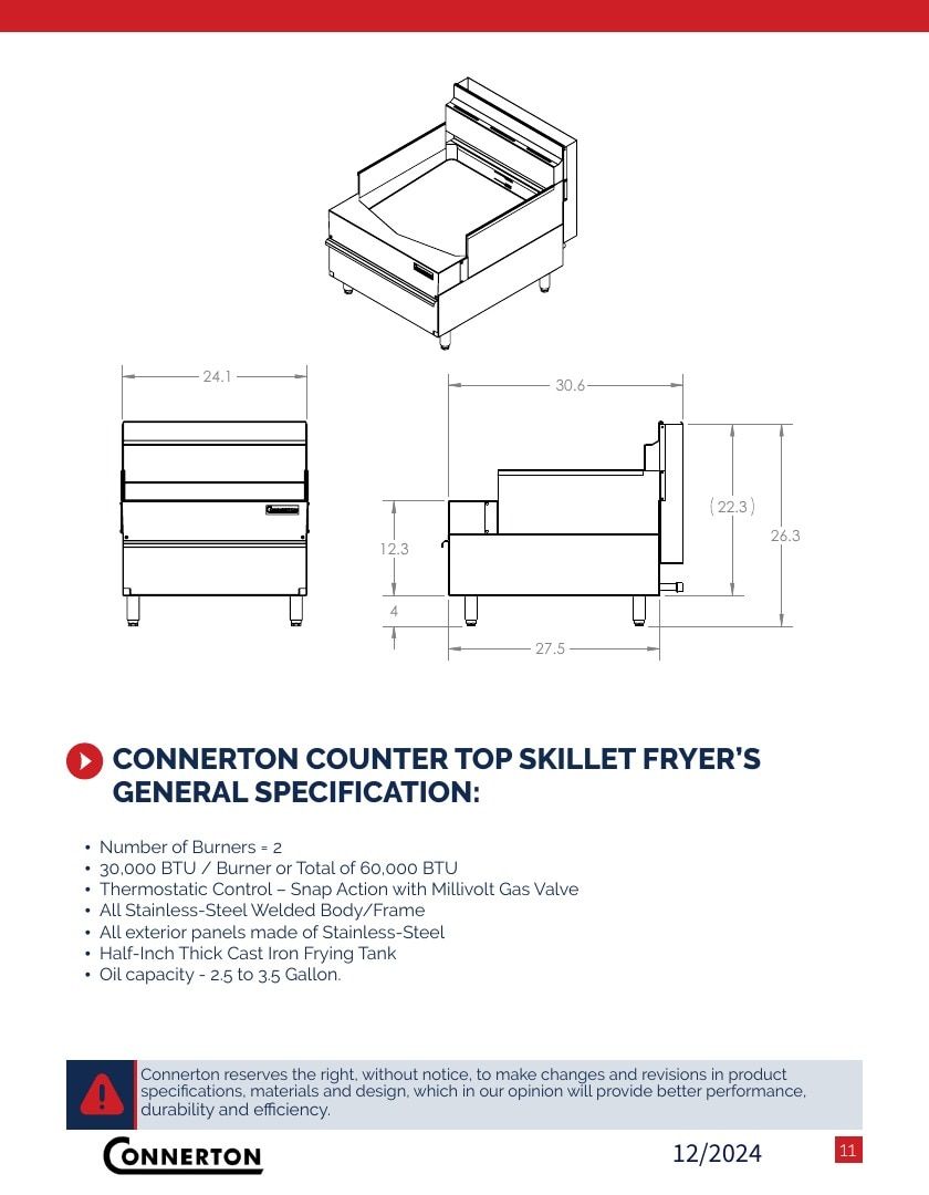 Connerton Commercial Cooking Equipment Catalog Weekly Ad January 1 - December 31, 2026