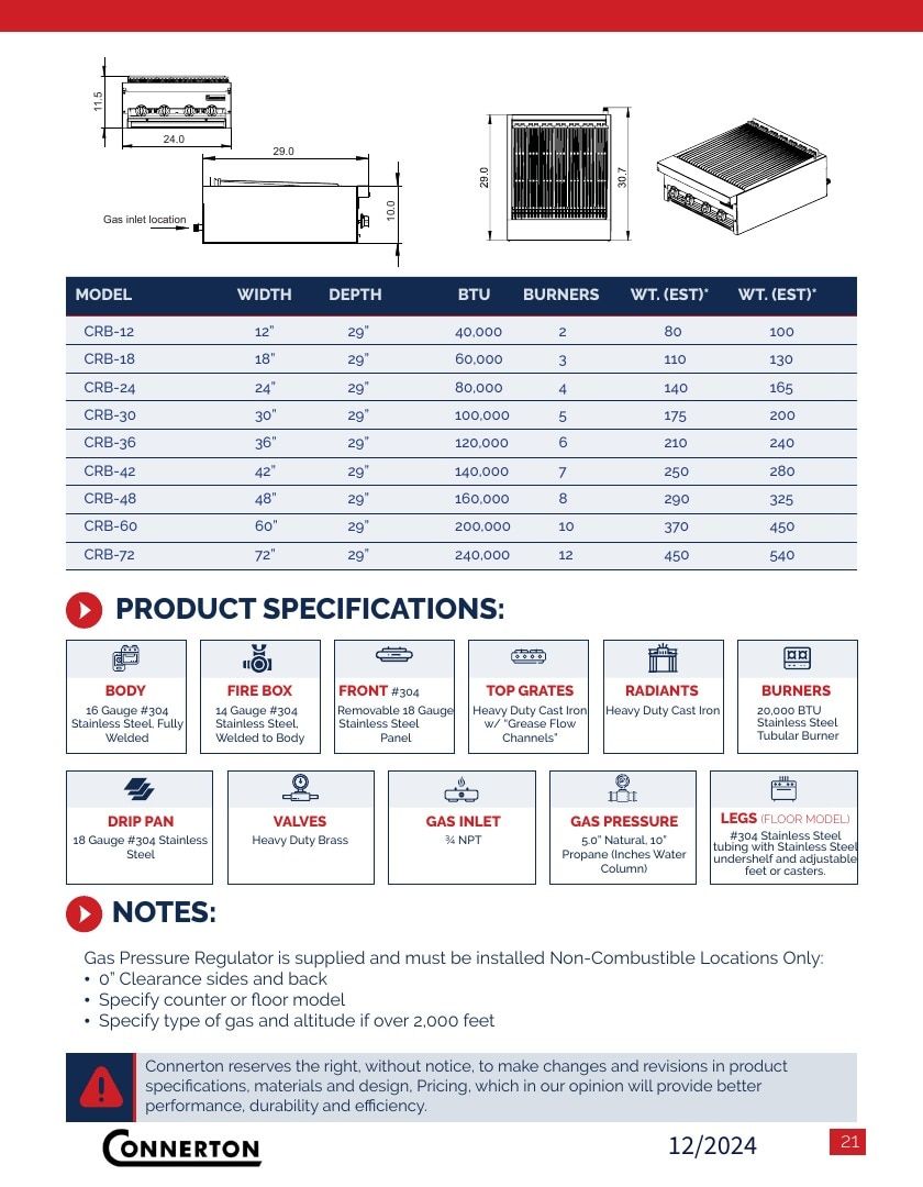 Connerton Commercial Cooking Equipment Catalog Weekly Ad January 1 - December 31, 2026