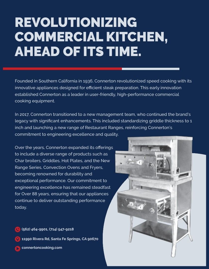 Connerton Commercial Cooking Equipment Catalog Weekly Ad January 1 - December 31, 2026