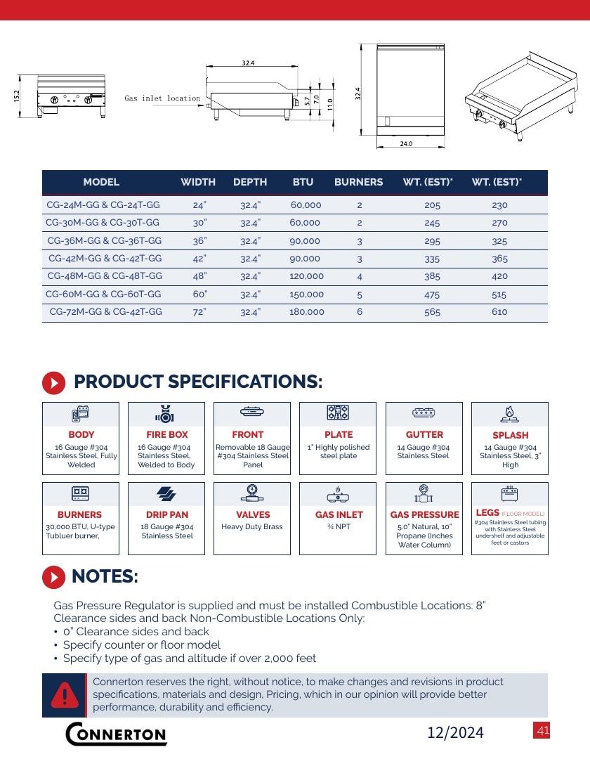 Connerton Commercial Cooking Equipment Catalog Weekly Ad January 1 - December 31, 2026