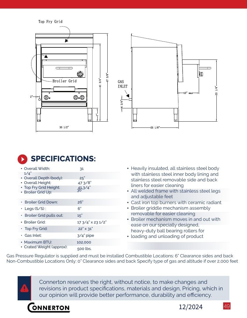Connerton Commercial Cooking Equipment Catalog Weekly Ad January 1 - December 31, 2026