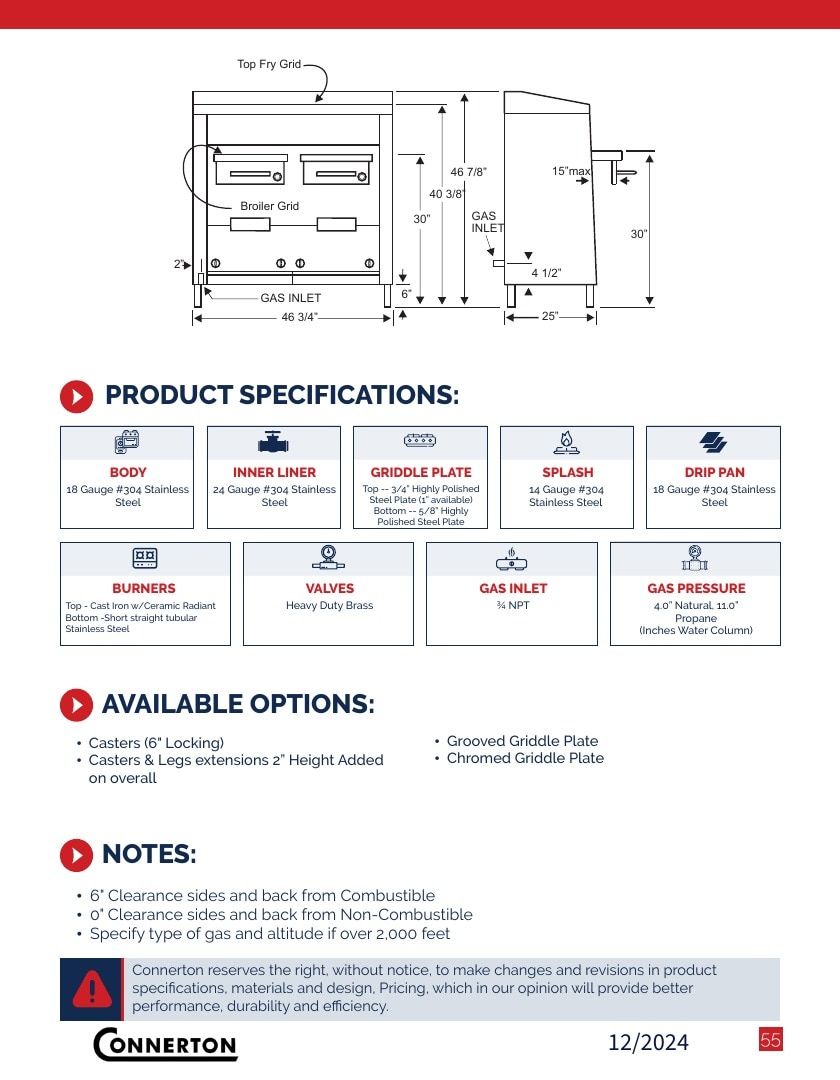 Connerton Commercial Cooking Equipment Catalog Weekly Ad January 1 - December 31, 2026