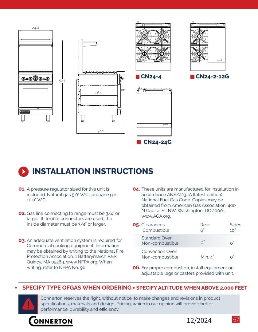 Connerton Commercial Cooking Equipment Catalog Weekly Ad January 1 - December 31, 2026