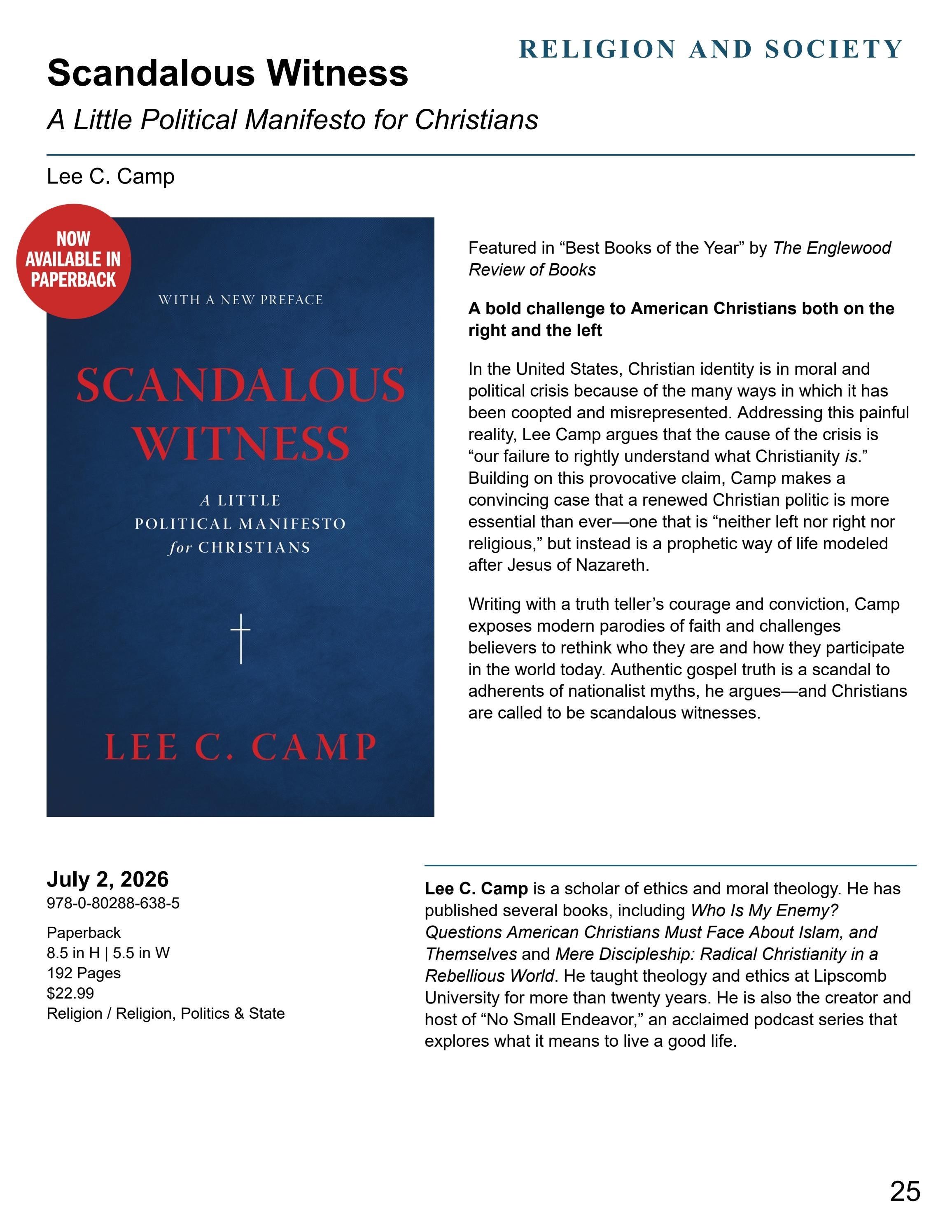 Eerdmans Publishing Fall and Winter Books Catalog Weekly Ad January 1 - December 31, 2026