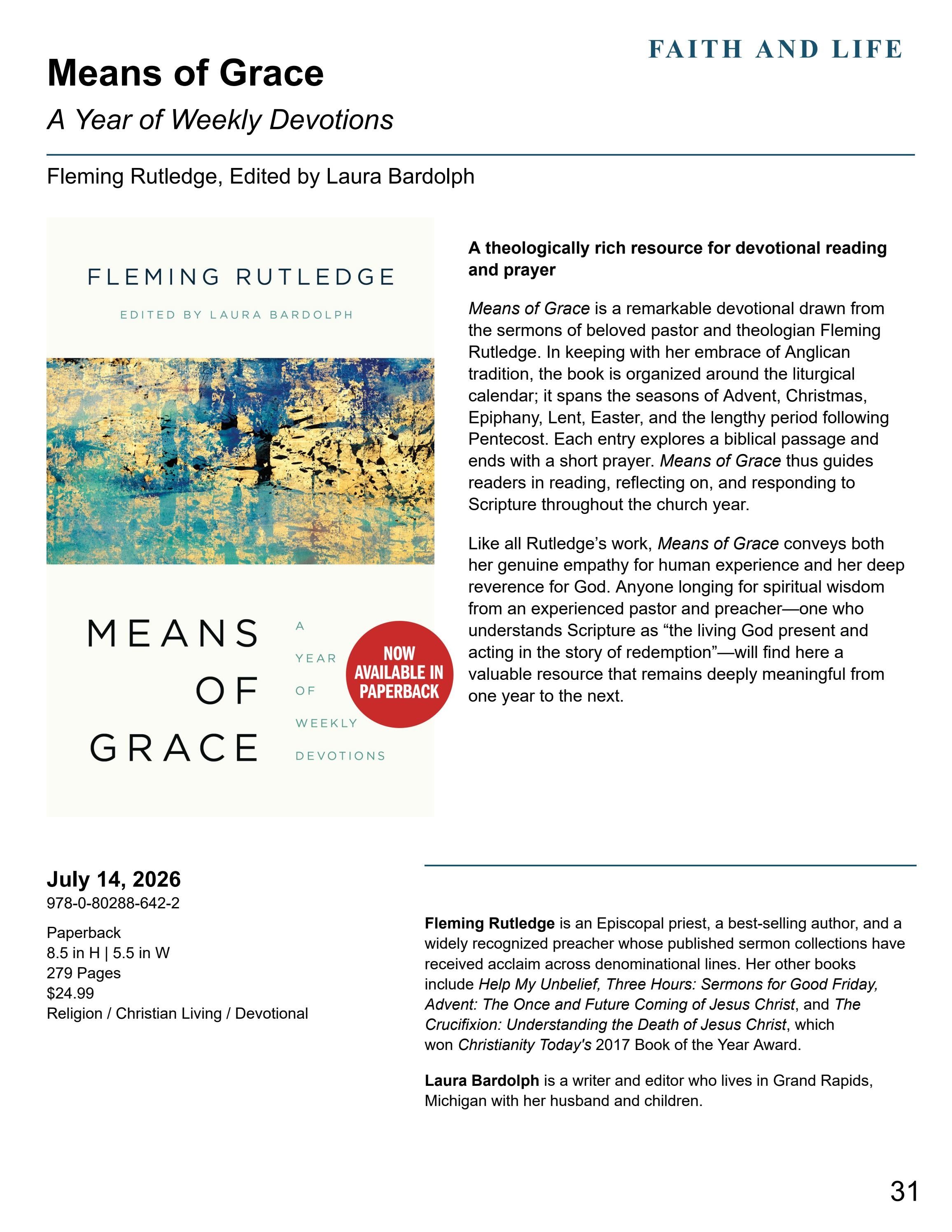 Eerdmans Publishing Fall and Winter Books Catalog Weekly Ad January 1 - December 31, 2026