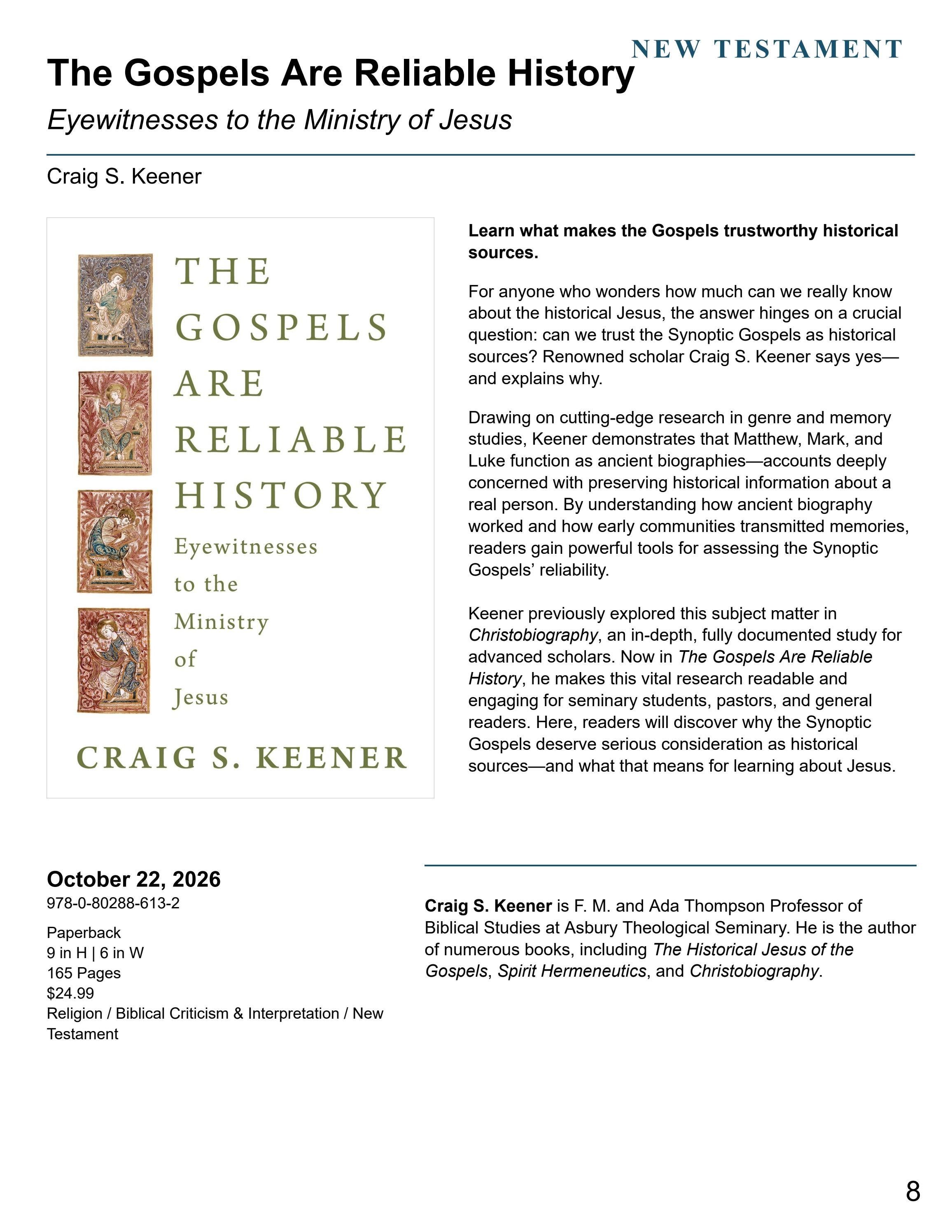 Eerdmans Publishing Fall and Winter Books Catalog Weekly Ad January 1 - December 31, 2026