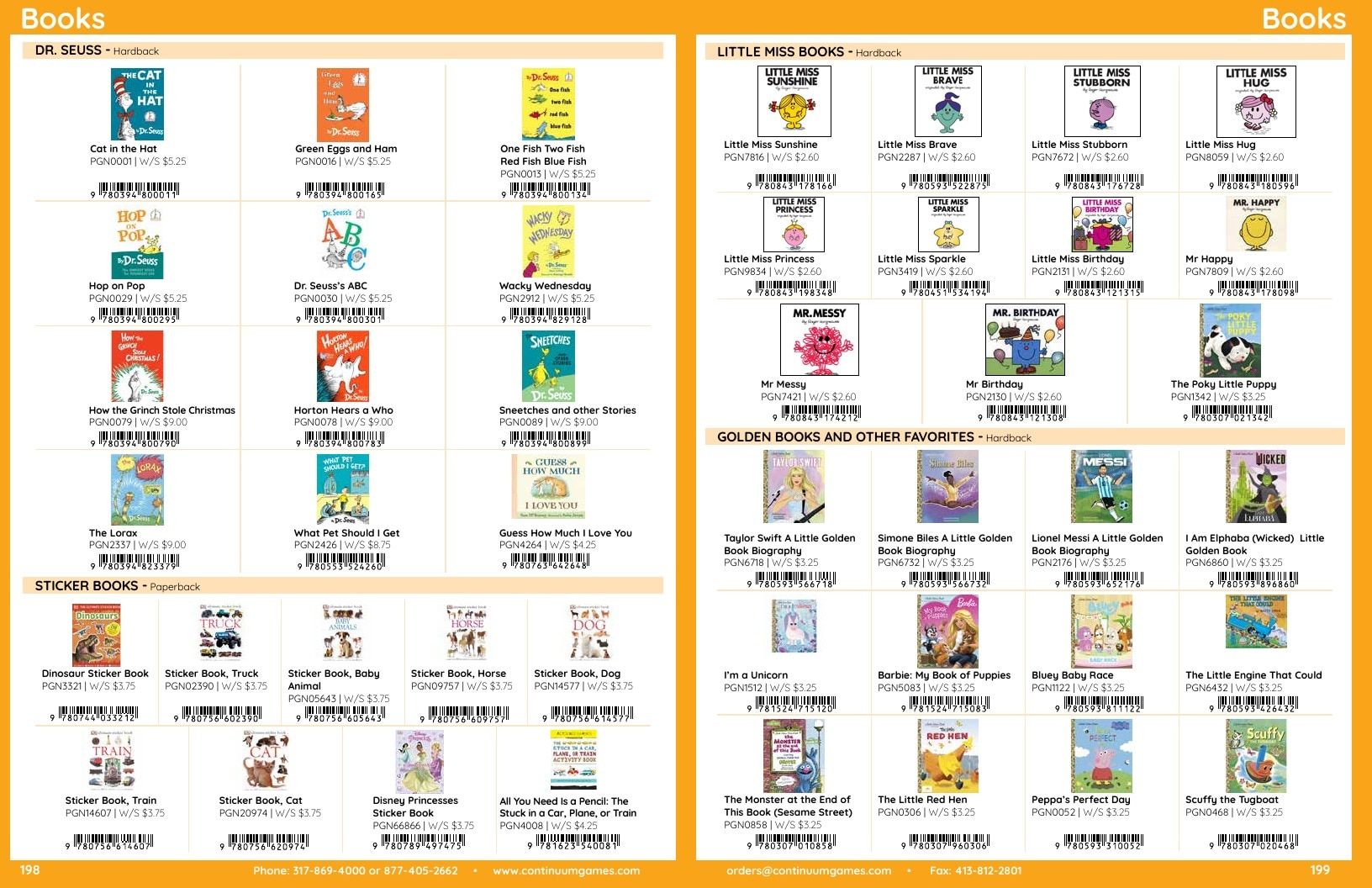 Continuum Games Annual Games Catalog Weekly Ad January 1 - December 31, 2026