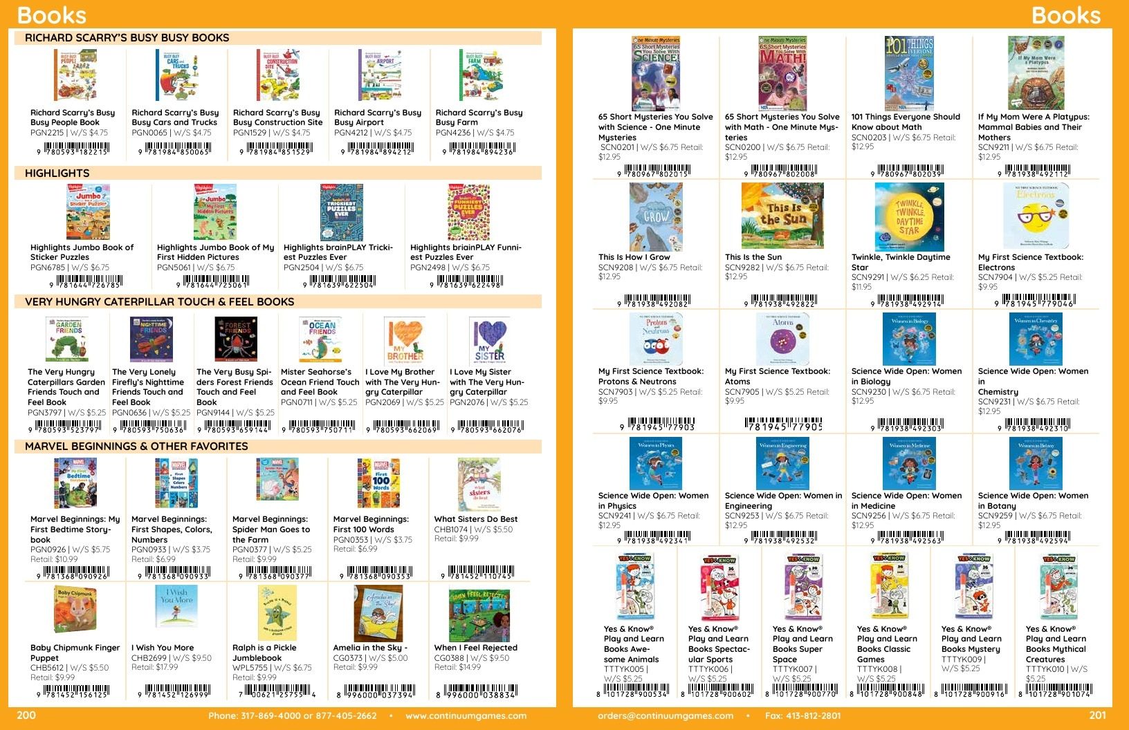 Continuum Games Annual Games Catalog Weekly Ad January 1 - December 31, 2026