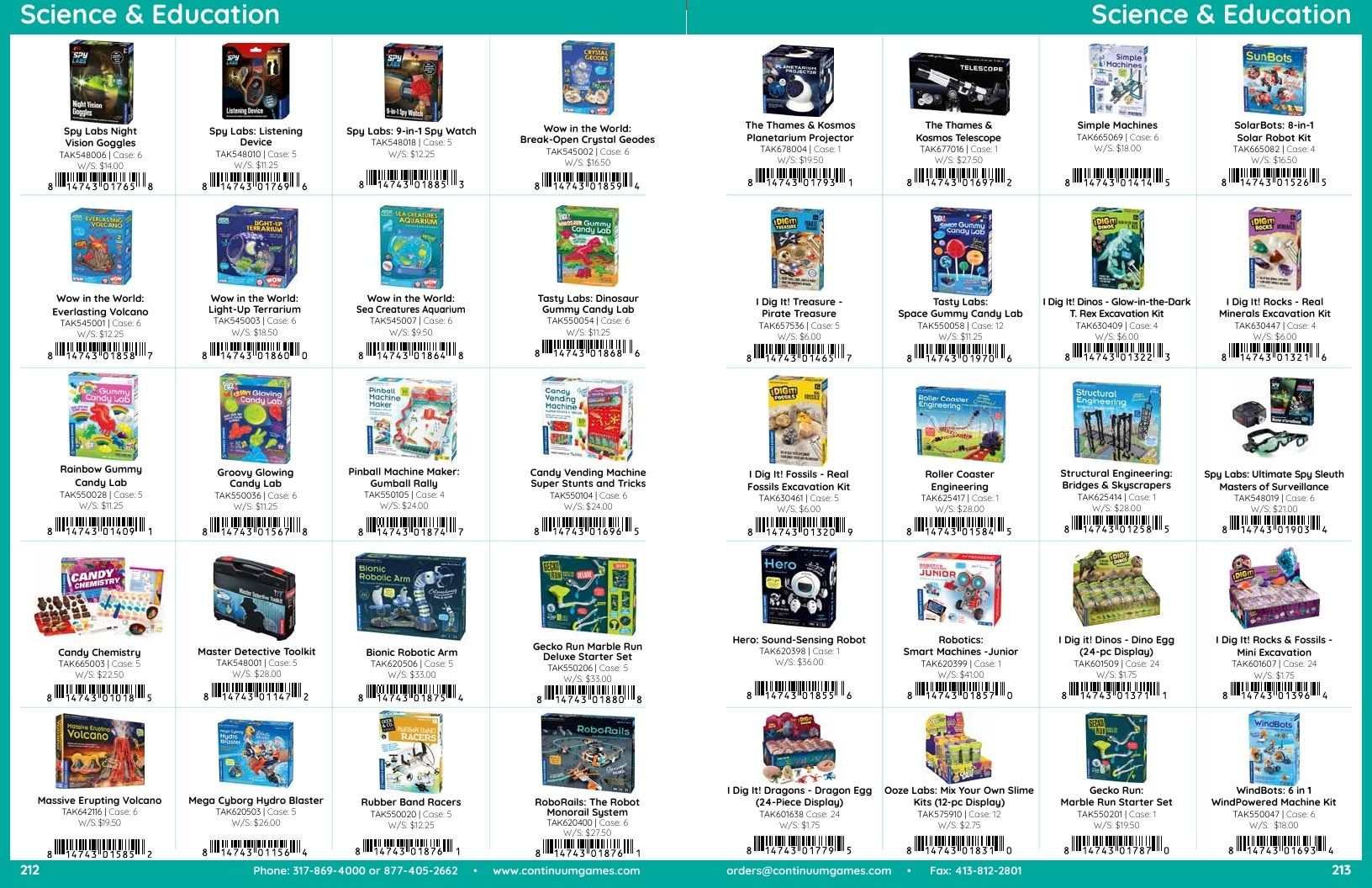 Continuum Games Annual Games Catalog Weekly Ad January 1 - December 31, 2026
