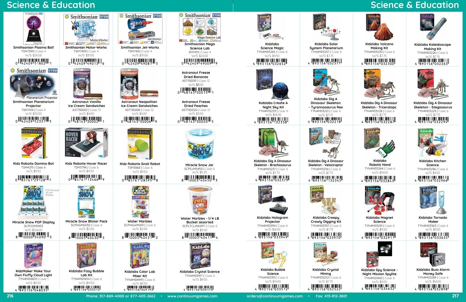 Continuum Games Annual Games Catalog Weekly Ad January 1 - December 31, 2026