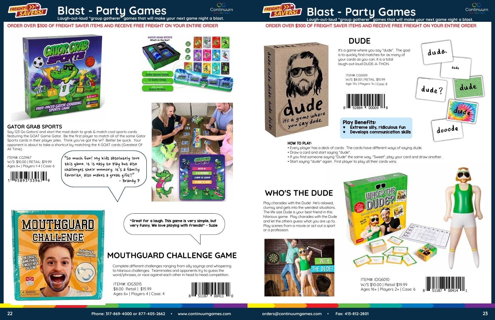 Continuum Games Annual Games Catalog Weekly Ad January 1 - December 31, 2026
