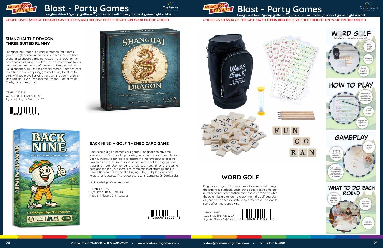 Continuum Games Annual Games Catalog Weekly Ad January 1 - December 31, 2026