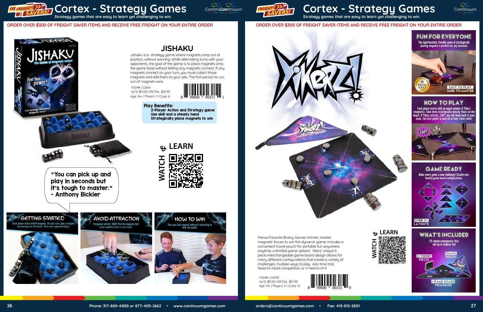Continuum Games Annual Games Catalog Weekly Ad January 1 - December 31, 2026