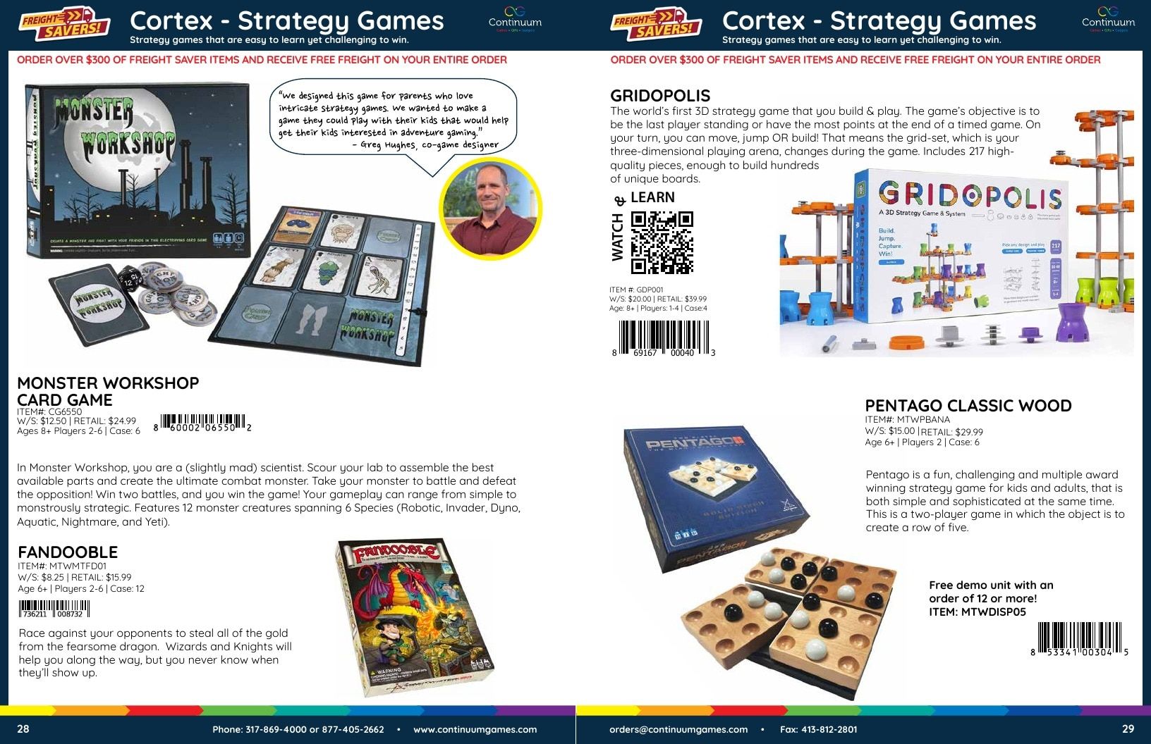 Continuum Games Annual Games Catalog Weekly Ad January 1 - December 31, 2026