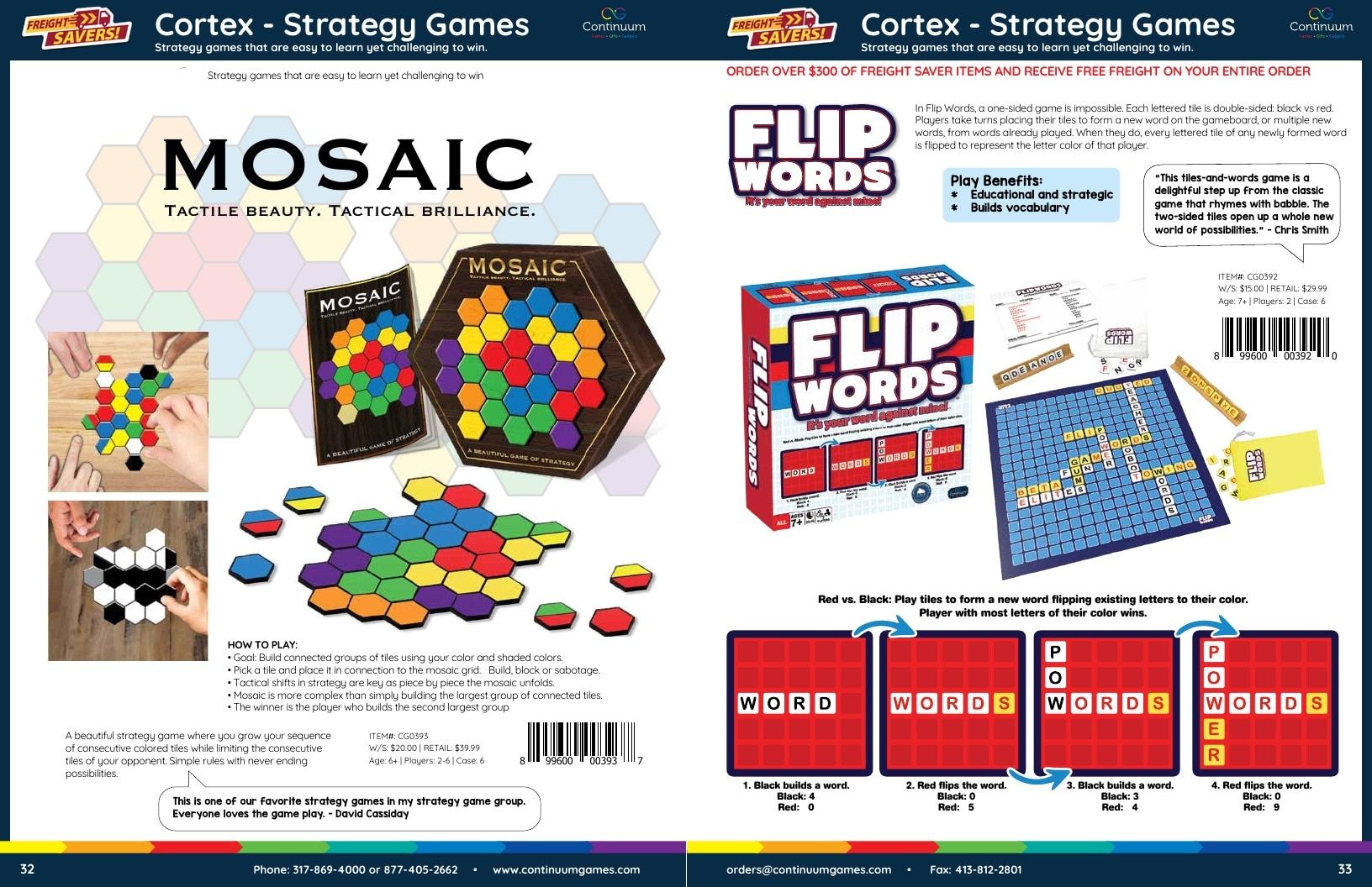 Continuum Games Annual Games Catalog Weekly Ad January 1 - December 31, 2026