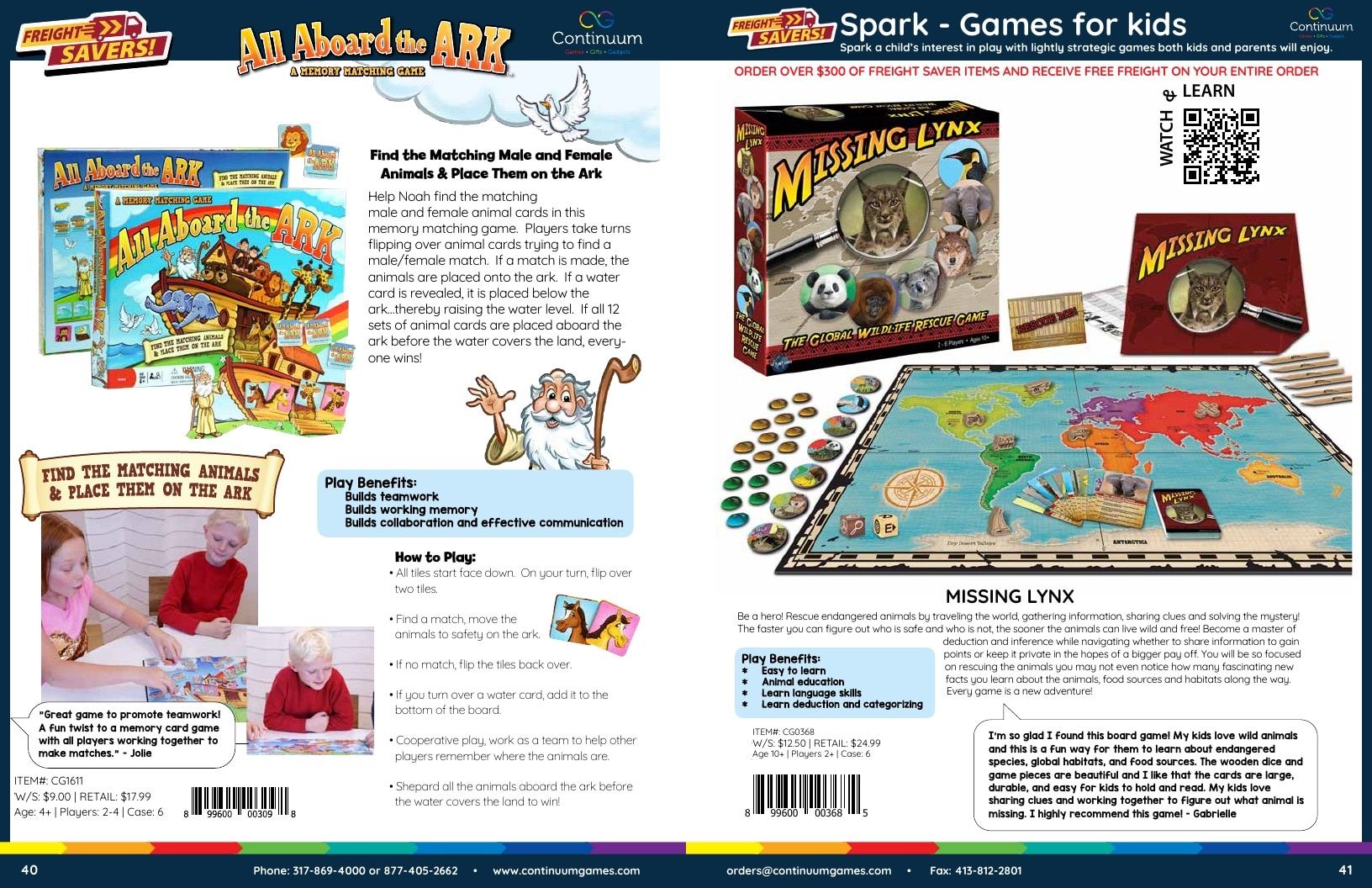 Continuum Games Annual Games Catalog Weekly Ad January 1 - December 31, 2026