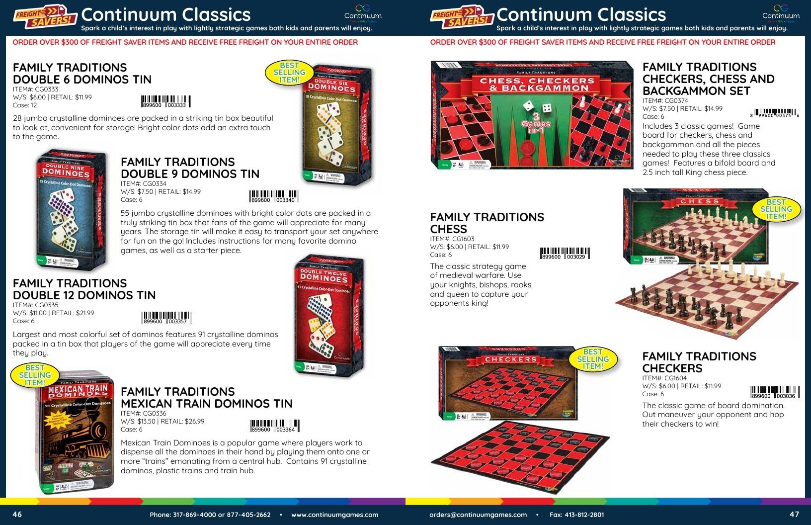 Continuum Games Annual Games Catalog Weekly Ad January 1 - December 31, 2026