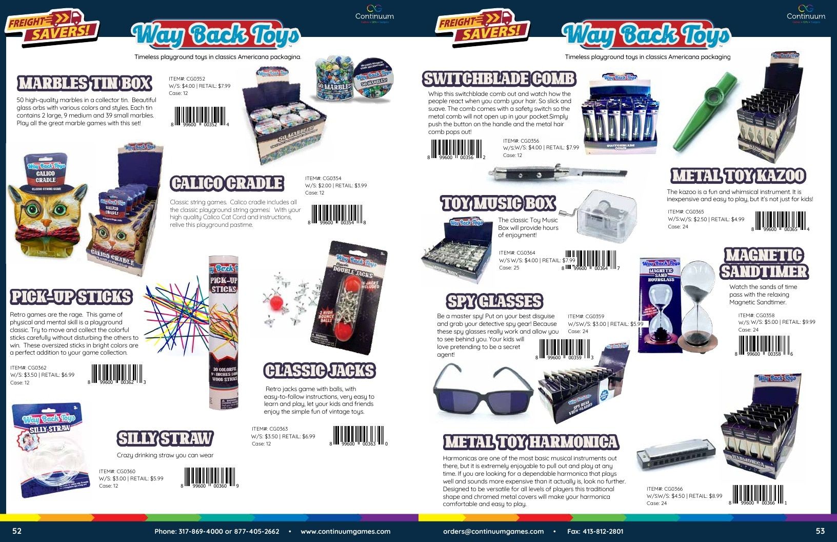 Continuum Games Annual Games Catalog Weekly Ad January 1 - December 31, 2026