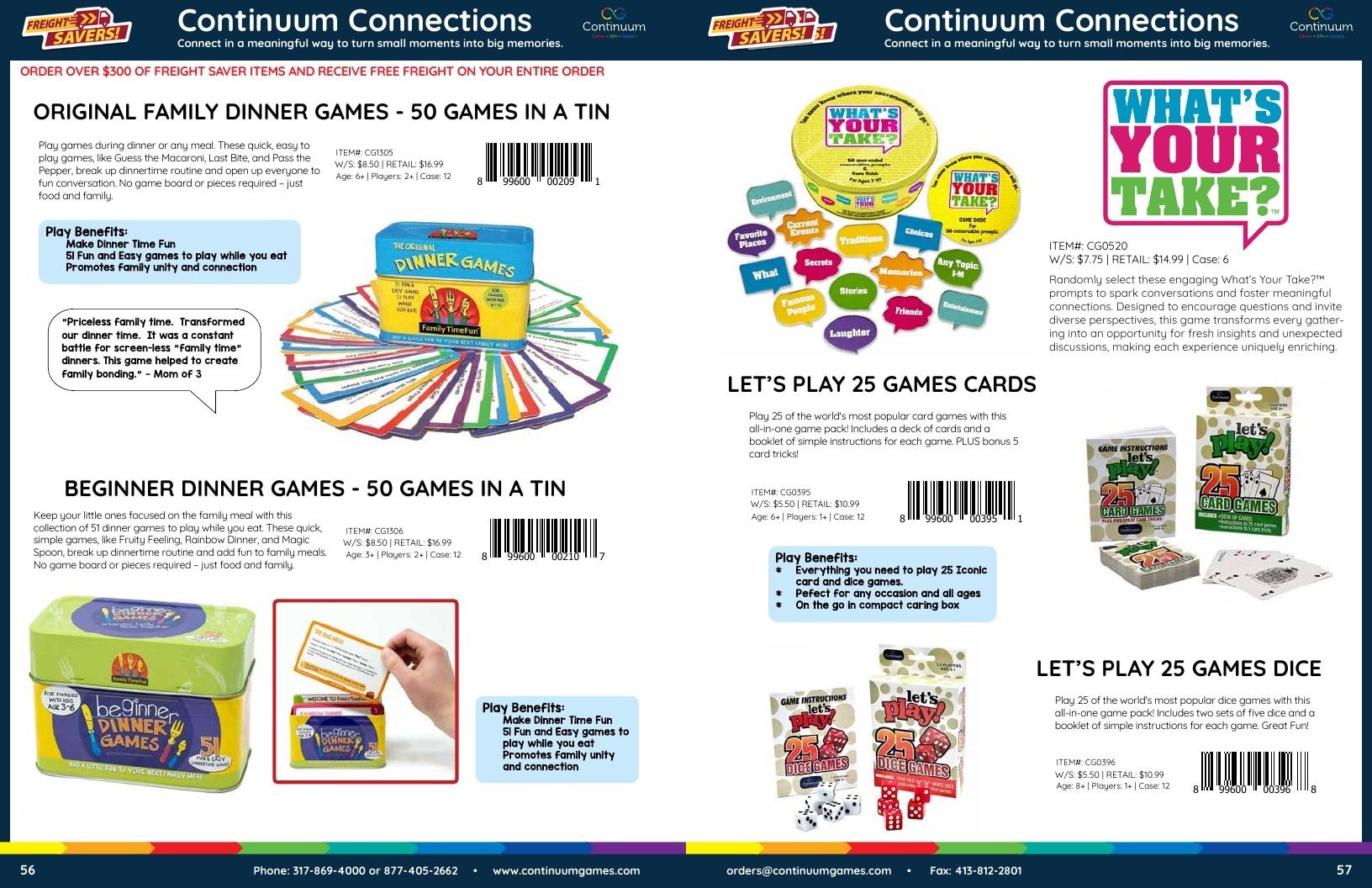 Continuum Games Annual Games Catalog Weekly Ad January 1 - December 31, 2026