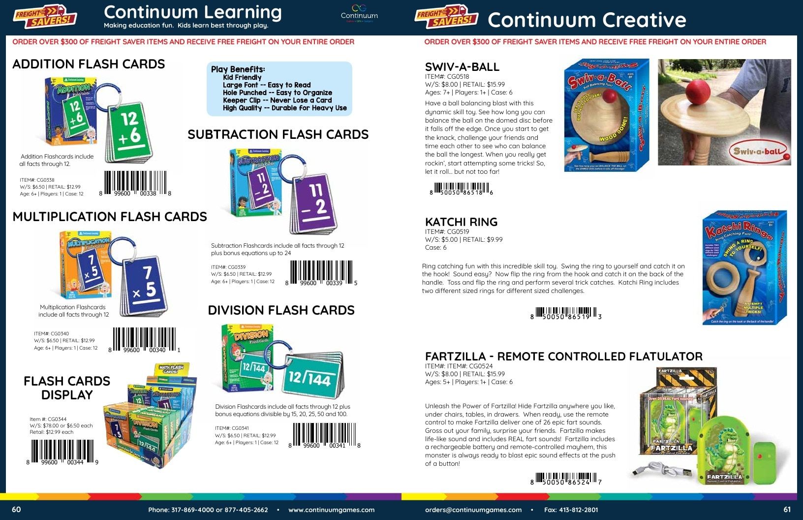 Continuum Games Annual Games Catalog Weekly Ad January 1 - December 31, 2026