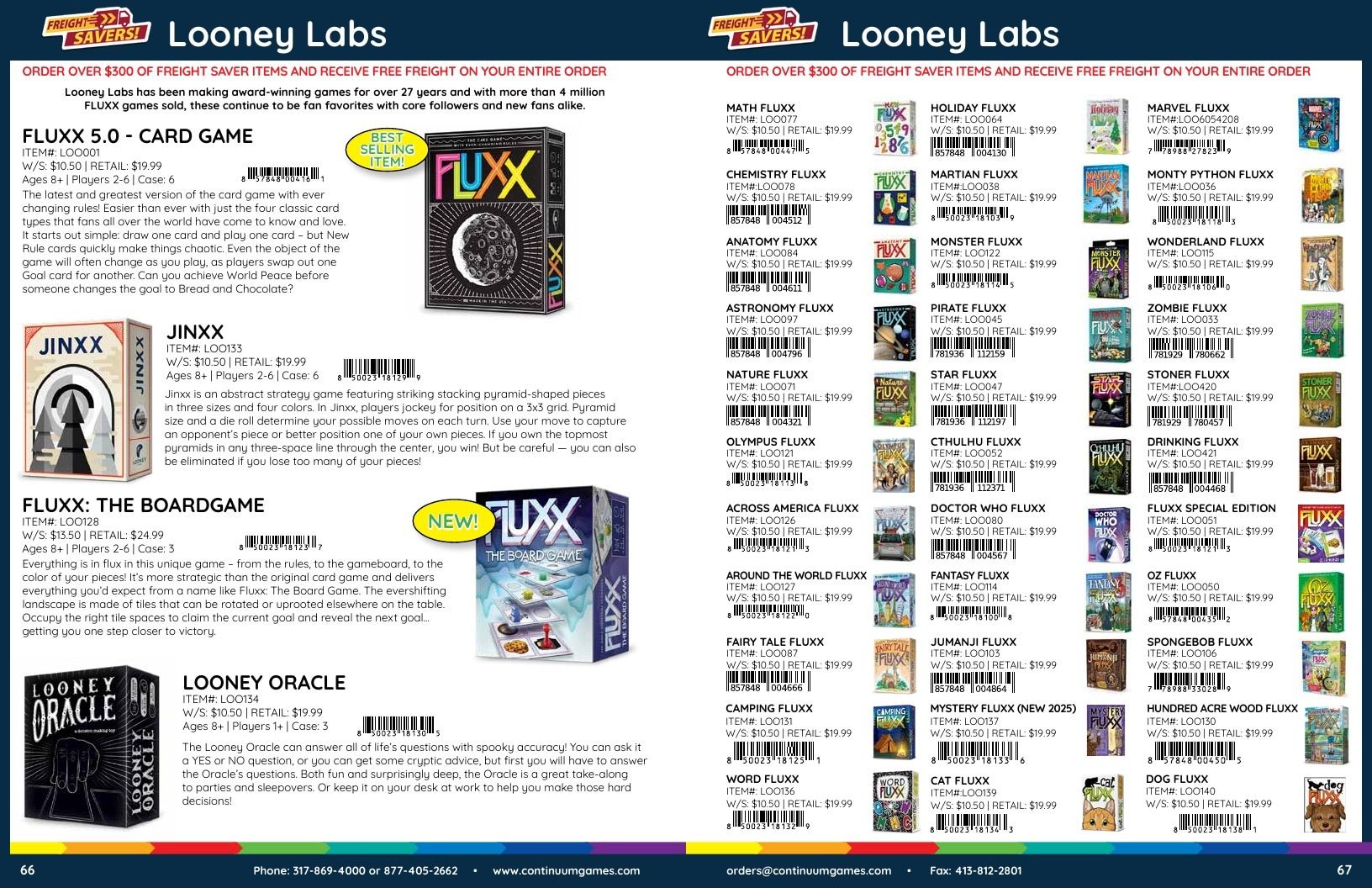 Continuum Games Annual Games Catalog Weekly Ad January 1 - December 31, 2026