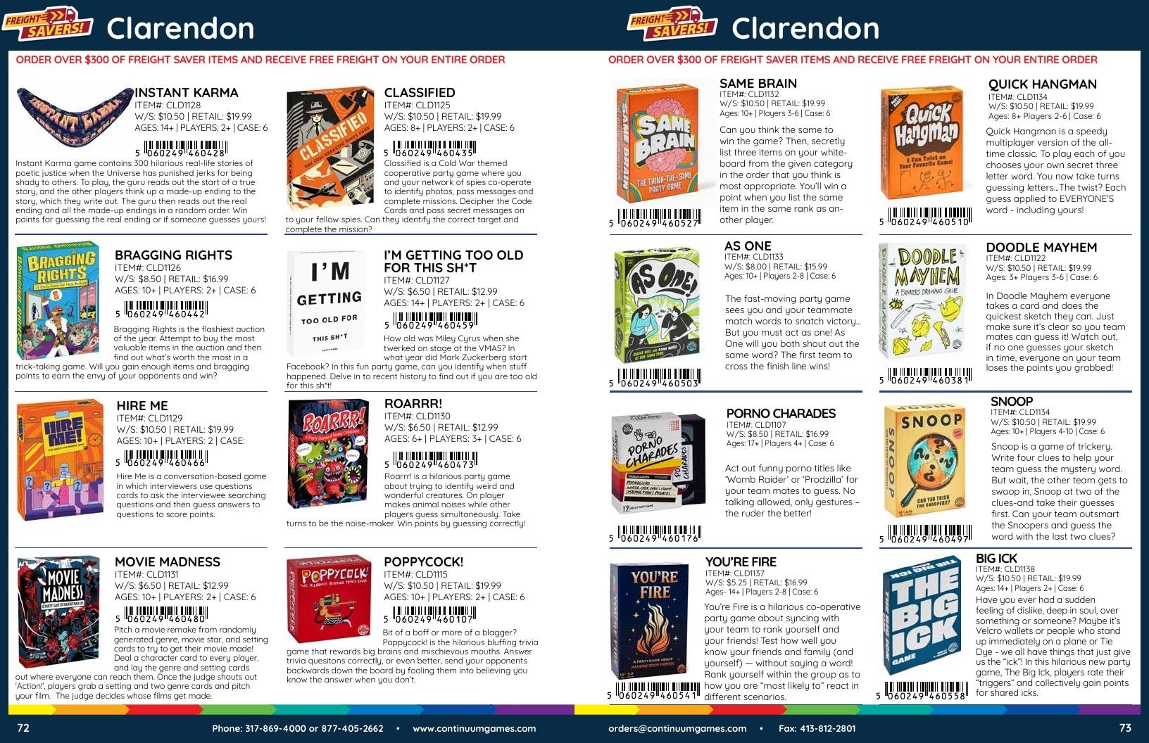 Continuum Games Annual Games Catalog Weekly Ad January 1 - December 31, 2026