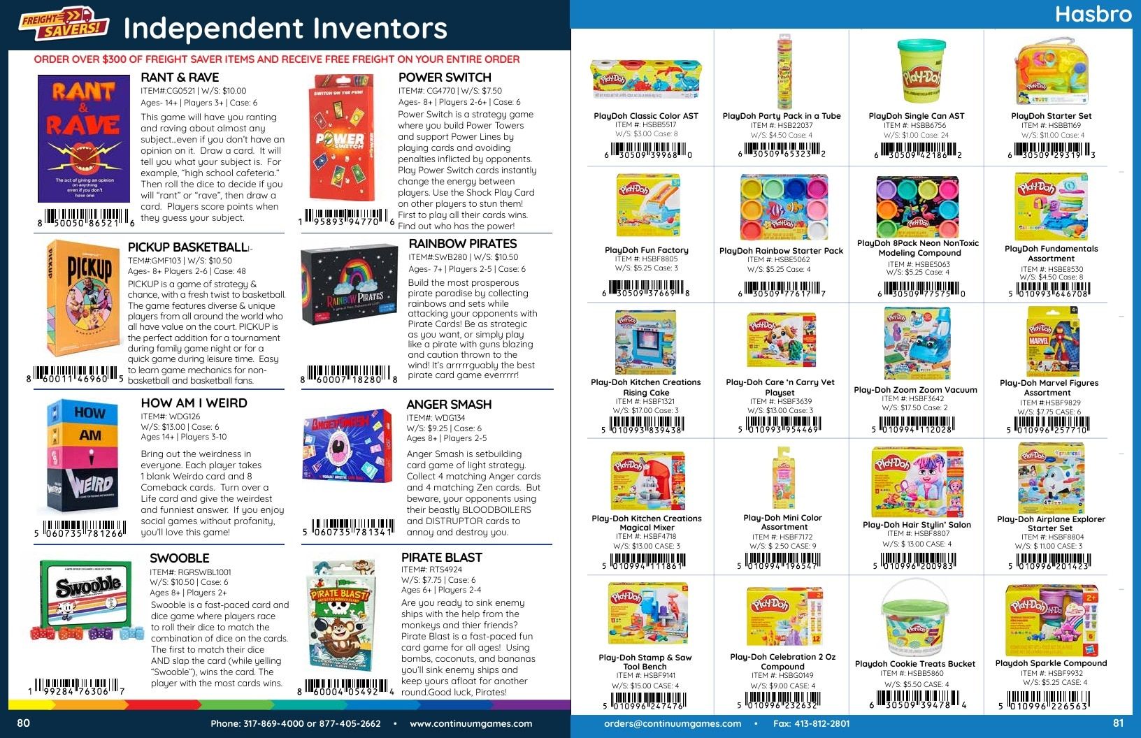 Continuum Games Annual Games Catalog Weekly Ad January 1 - December 31, 2026