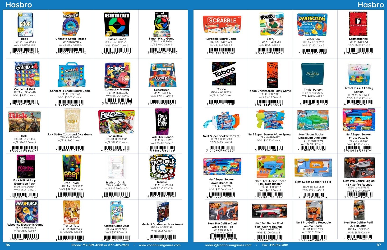Continuum Games Annual Games Catalog Weekly Ad January 1 - December 31, 2026