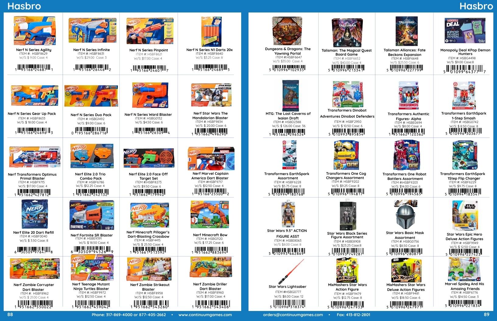 Continuum Games Annual Games Catalog Weekly Ad January 1 - December 31, 2026