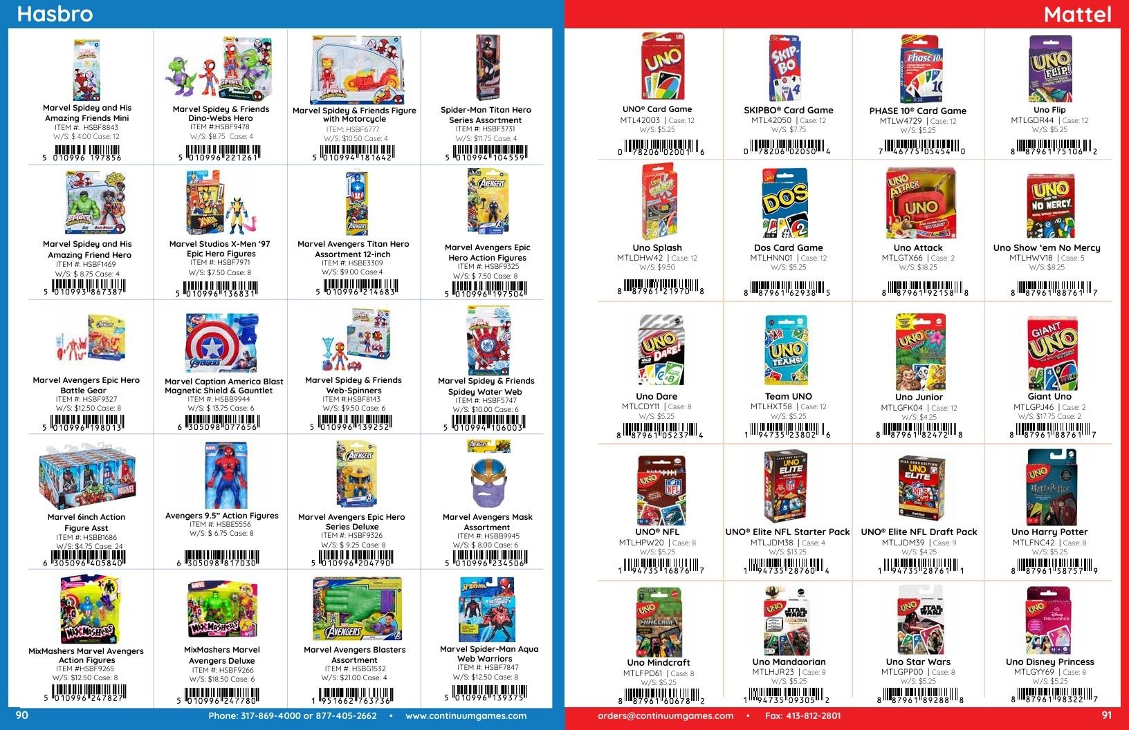 Continuum Games Annual Games Catalog Weekly Ad January 1 - December 31, 2026