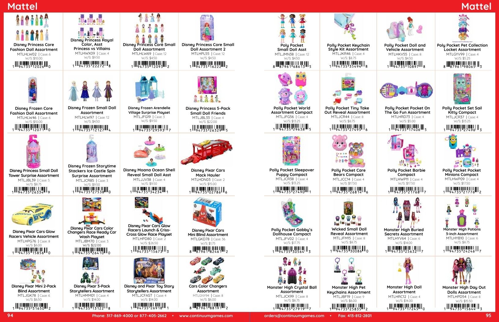 Continuum Games Annual Games Catalog Weekly Ad January 1 - December 31, 2026