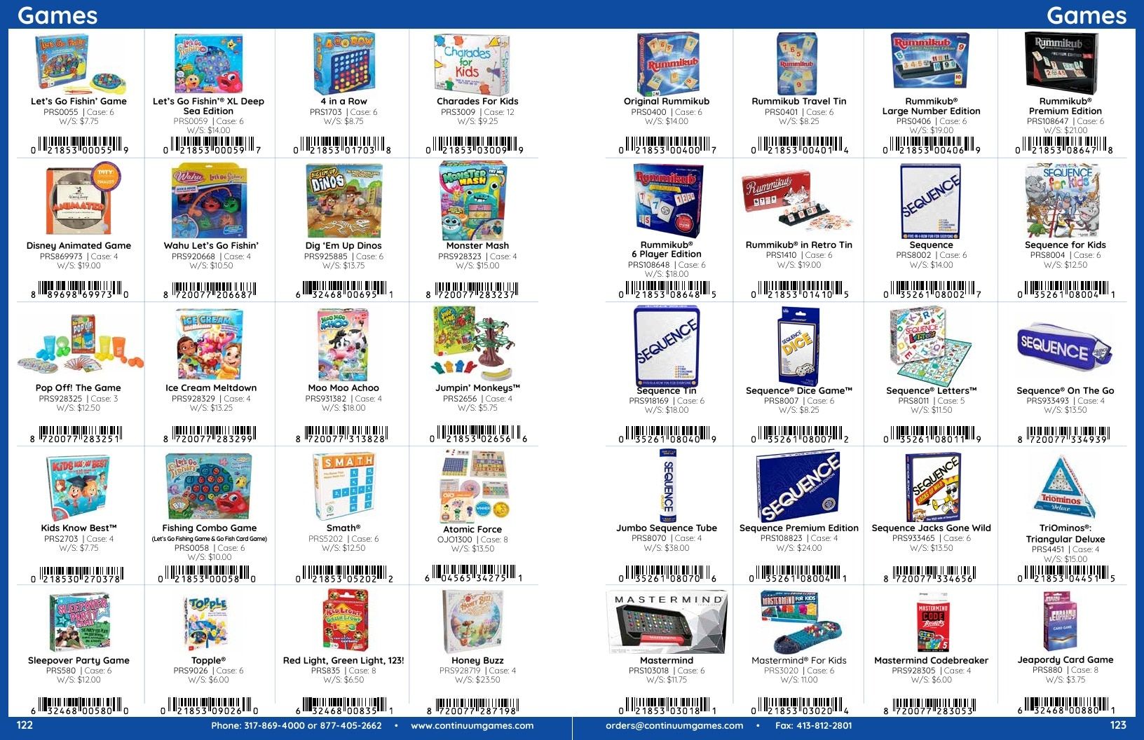 Continuum Games Annual Games Catalog Weekly Ad January 1 - December 31, 2026