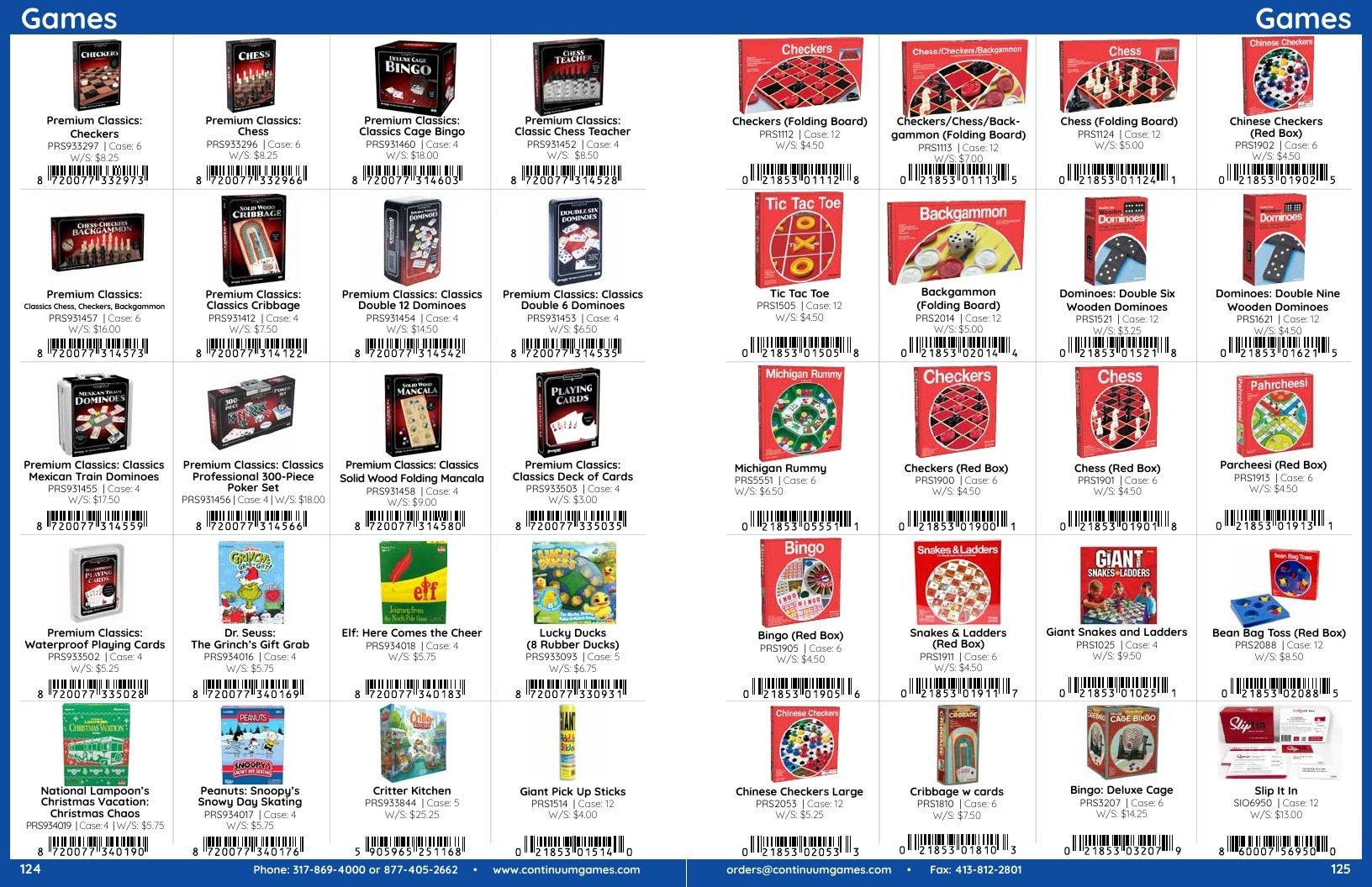 Continuum Games Annual Games Catalog Weekly Ad January 1 - December 31, 2026
