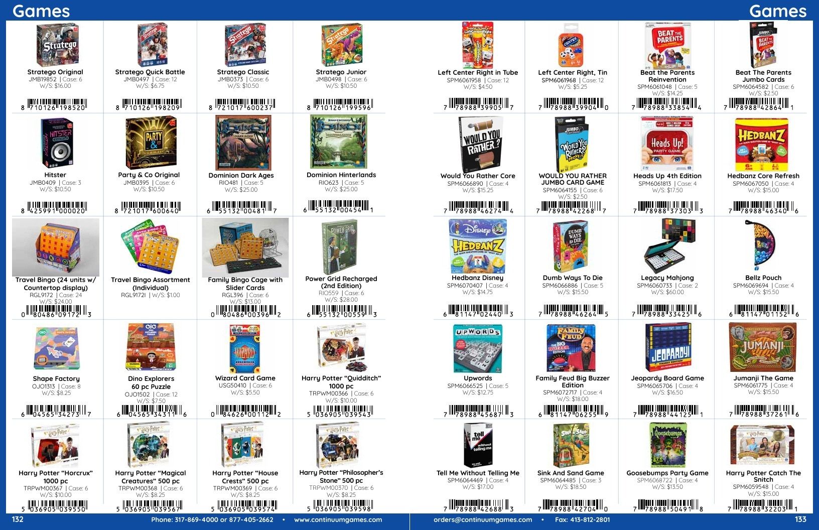 Continuum Games Annual Games Catalog Weekly Ad January 1 - December 31, 2026