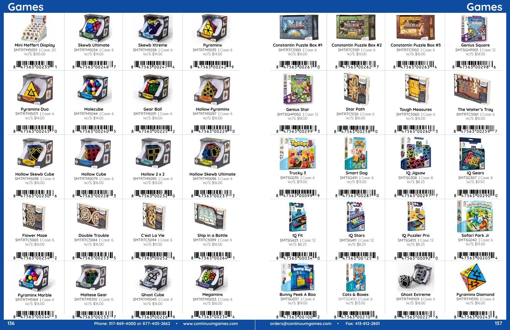 Continuum Games Annual Games Catalog Weekly Ad January 1 - December 31, 2026