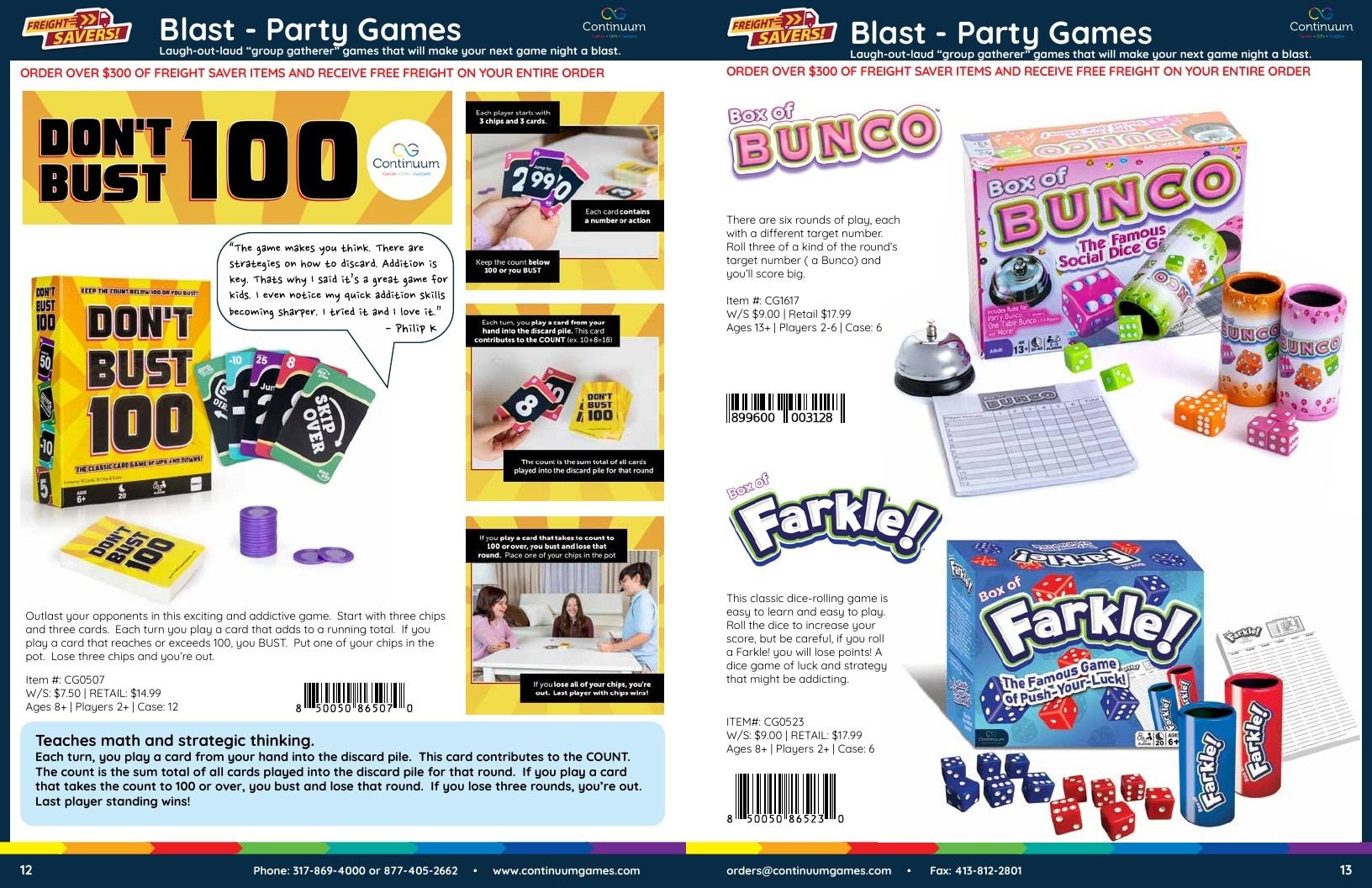 Continuum Games Annual Games Catalog Weekly Ad January 1 - December 31, 2026