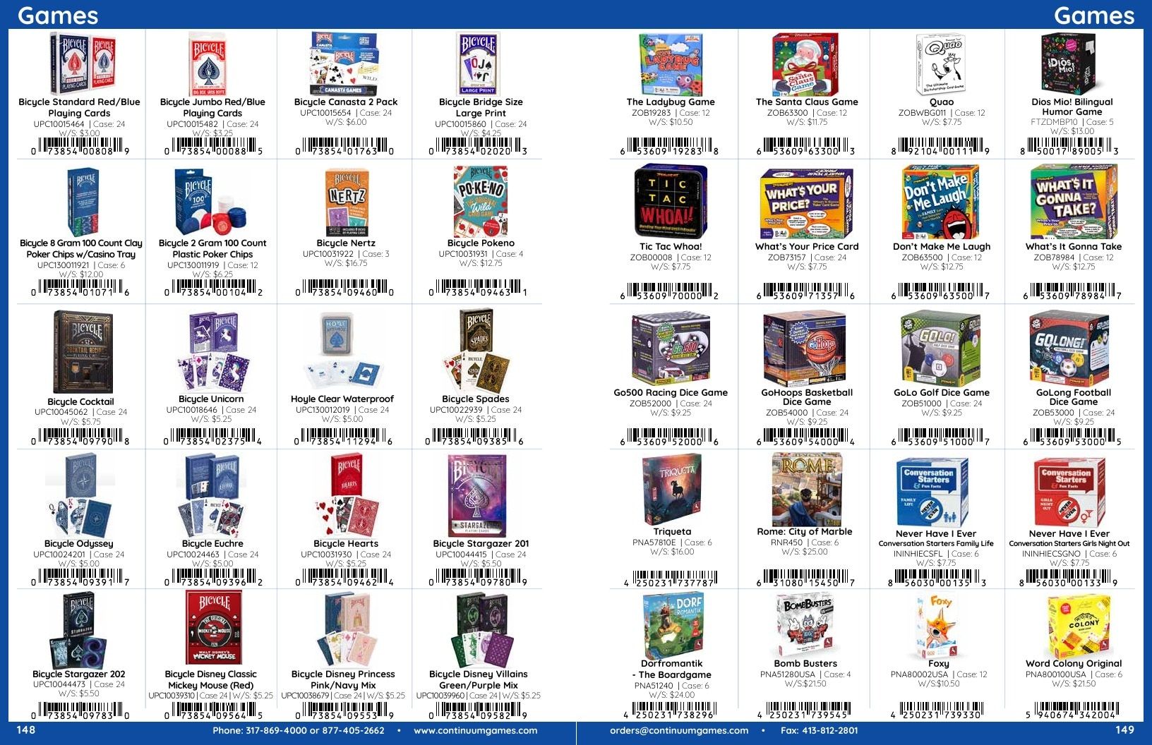 Continuum Games Annual Games Catalog Weekly Ad January 1 - December 31, 2026