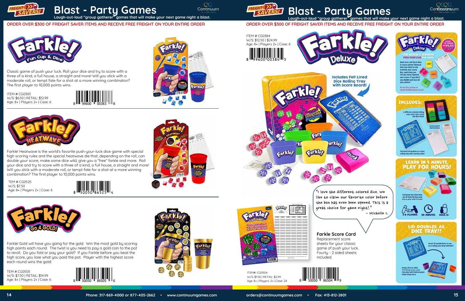 Continuum Games Annual Games Catalog Weekly Ad January 1 - December 31, 2026